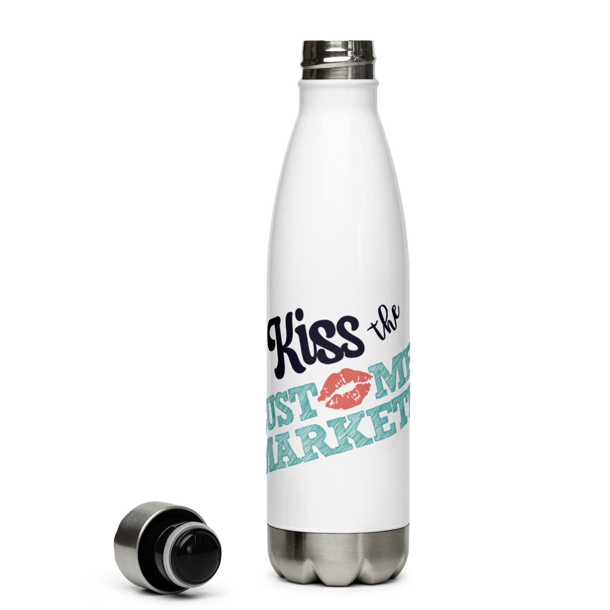 Kiss the Customer Marketer Stainless Steel Water Bottle